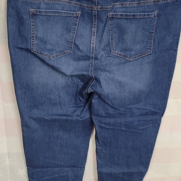 Lei Pull On Straight Leg Mid- Rise Comfort Stretch 2XL Junior Plus Denim… - Picture 4 of 7